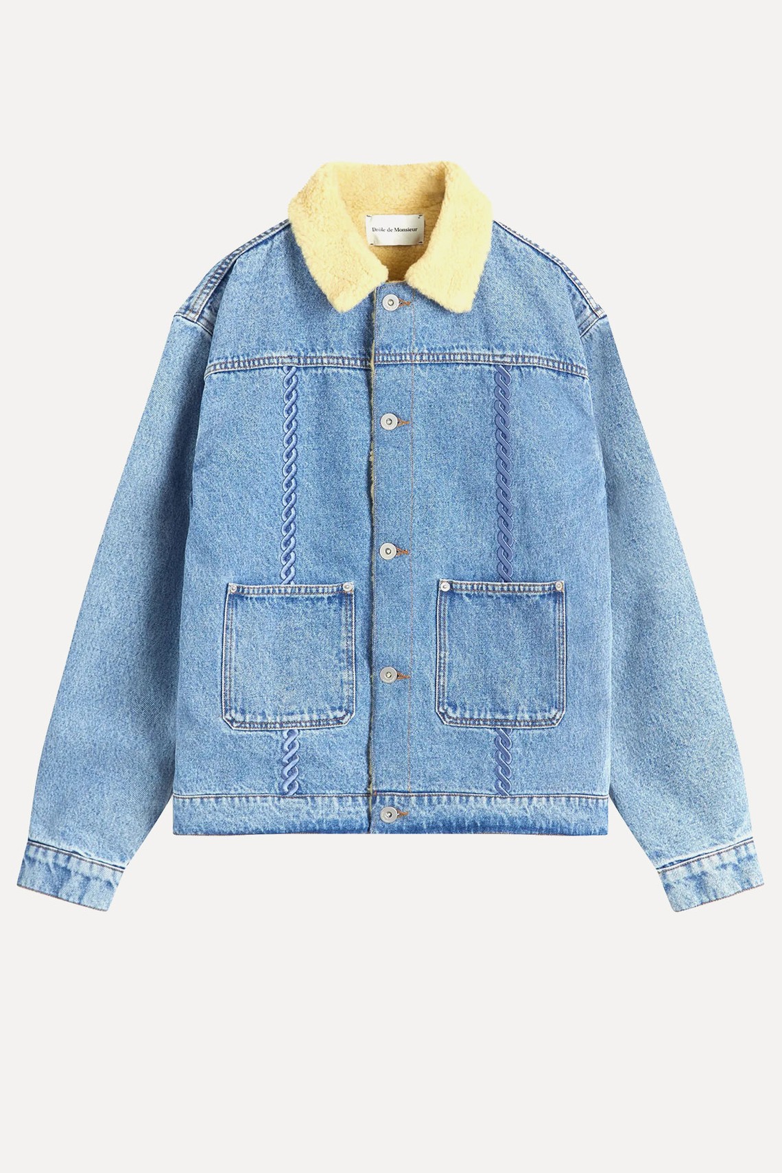 Lined Denim Trucker Jacket from Drôle de Monsieur 