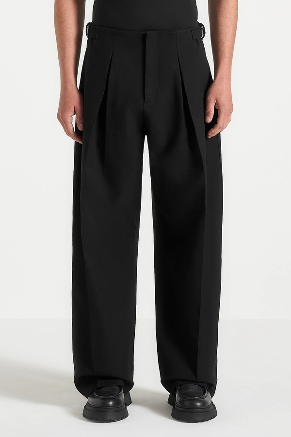 Lior Box-Pleat Wide-Leg Trousers from Maniere De Voir