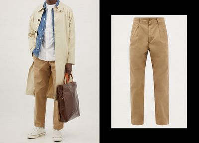 Eddy Pleated Cotton Canvas Trousers, £215 | A.P.C