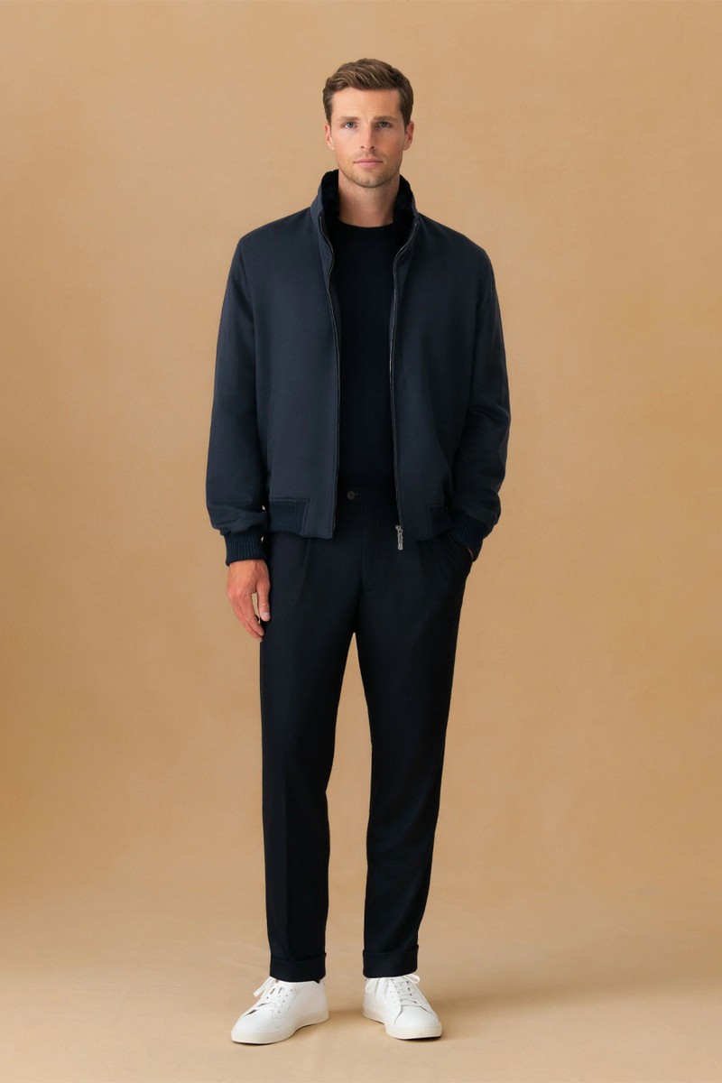 Cashmere Zip Through Bomber Jacket from Thom Sweeney