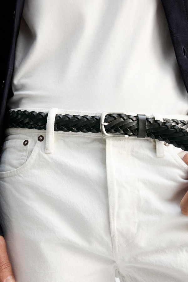 Woven Leather Belt