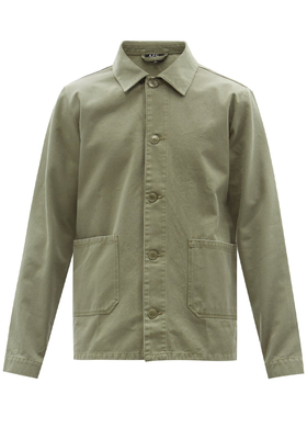 Kerlouan Patch-Pocket Cotton-Twill Overshirt from A.P.C