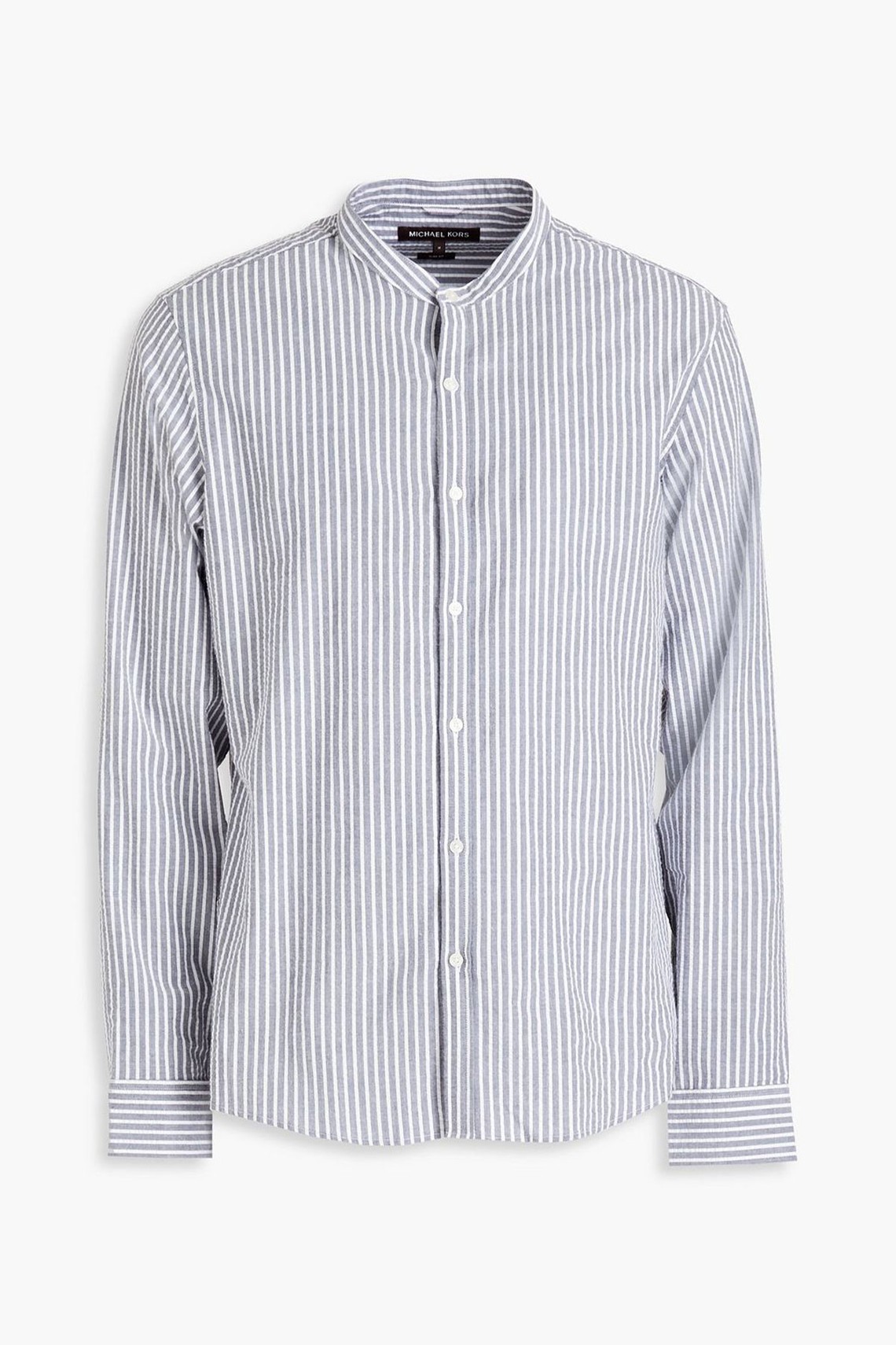 Striped Cotton Blend Seersucker Shirt from Michael Kors