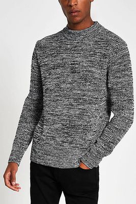 Knitted Waffle Slim Fit Jumper