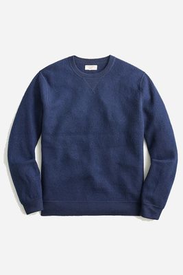 Wallace & Barnes Boiled Merino Wool Crewneck Sweatshirt 