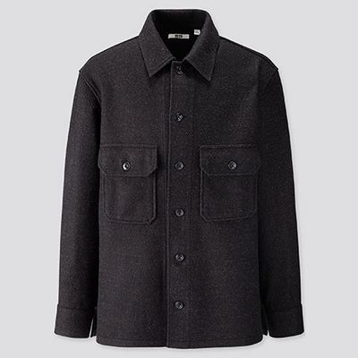 Long Sleeved Fleece Shirt Jacket