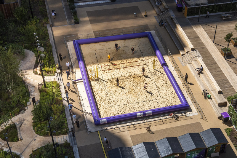 Beach Volleyball At Canary Wharf