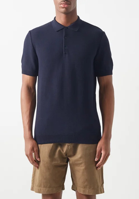 Cotton Piqué Polo Shirt from Sunspel