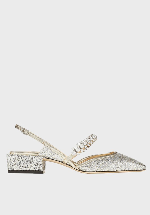 Platinum Dazzling Slingback Pump from Jimmy Choo