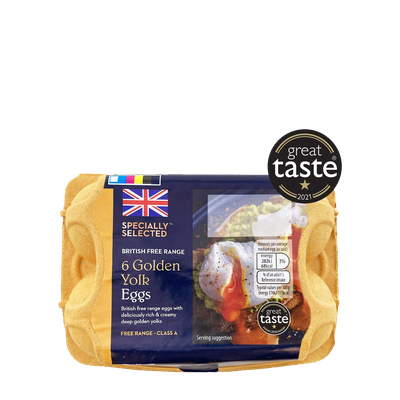 British Mixed Weight Golden Yolk Eggs 6 Pack from Specially Selected