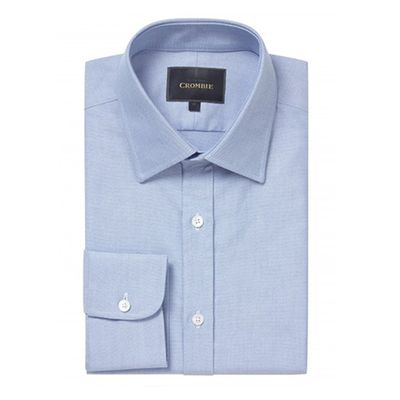 Blue Oxford Single Cuff Shirt from Crombie