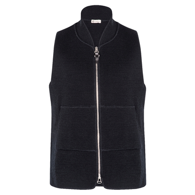 Navy Wool Drop-Back Car Vest from Connolly