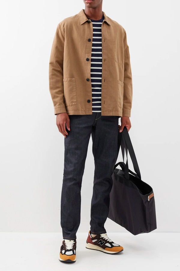 Patch-Pocket Cotton-Blend Overshirt from Sunspel