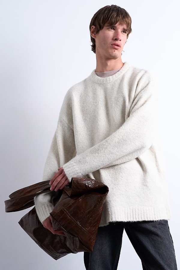 Loose Knit Crew Jumper from Topman