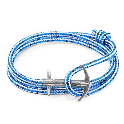 Blue Dash Admiral Anchor Bracelet from Anchor & Crew