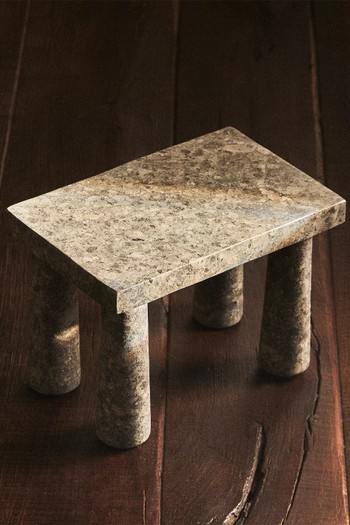 Travertine Mini Side Table