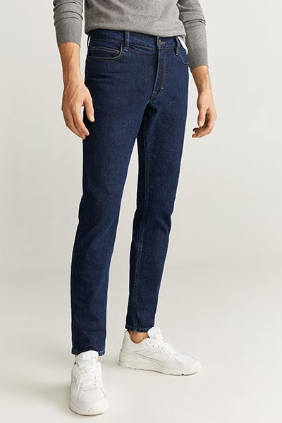 Slim Fit Dark Wash Jeans