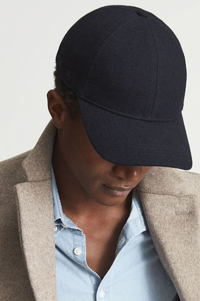  WOOL BLEND BASEBALL CAP from Reiss