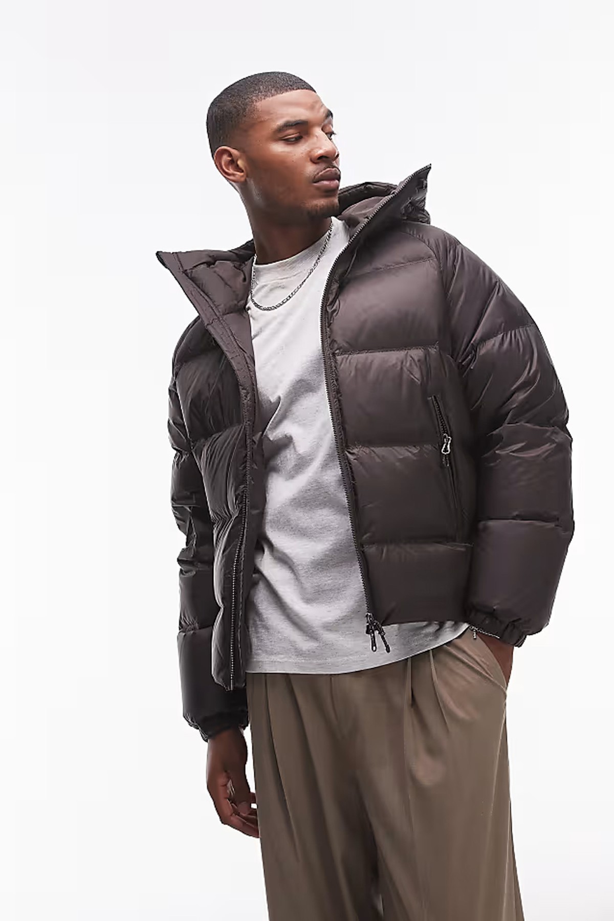 Sporty Down Jacket With Hood from ARKET