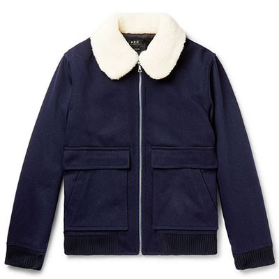 Shearling Trimmed Jacket from A.P.C
