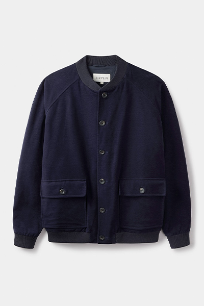 Cotton Moleskin Bomber Jacket from Sirplus