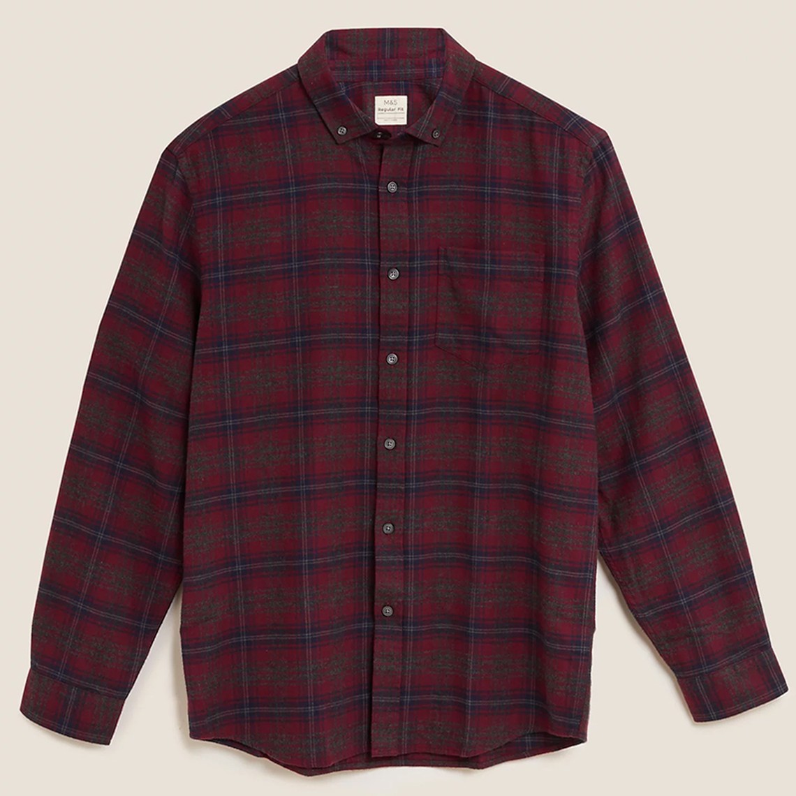 Pure Cotton Flannel Checked Shirt