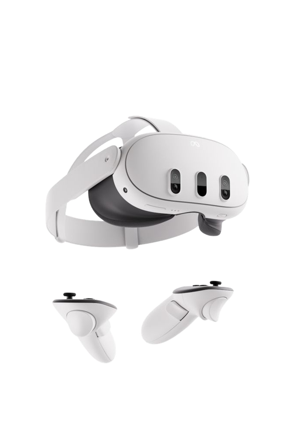 3 All-In-One Mixed Reality Headset and Controllers from Meta Quest 