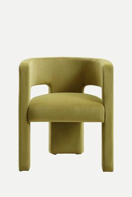 Greenwich Olive Velvet Dining Chair from Daals