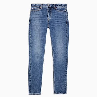 Considered Mid Wash Stretch Skinny Jeans from Topman