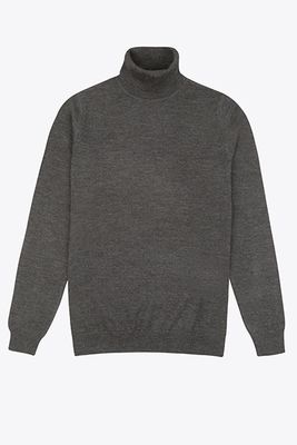 Sterling Roll Neck Knitted Jumper Charcoal