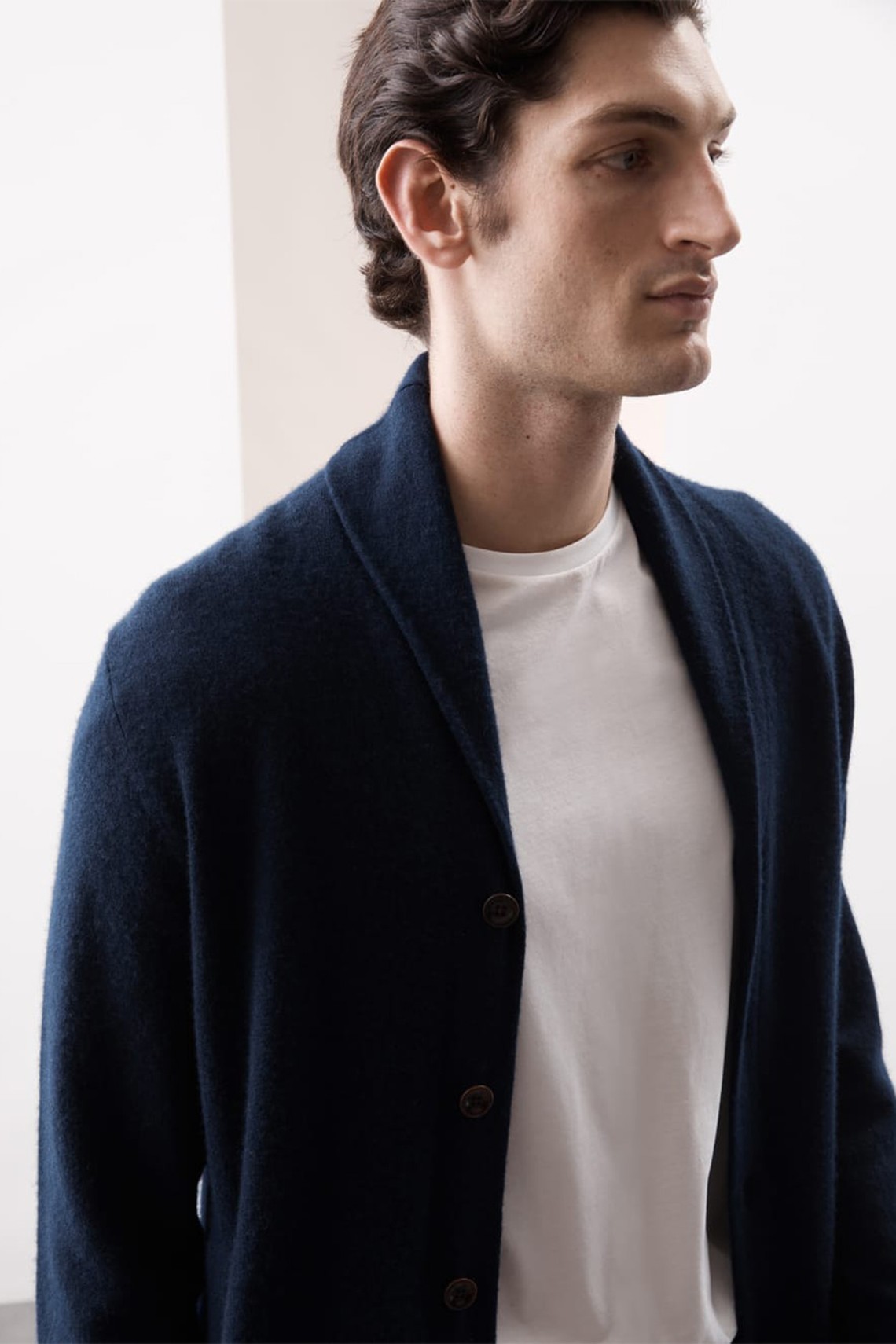 Pure Cashmere Shawl Collar Cardigan from Autograph