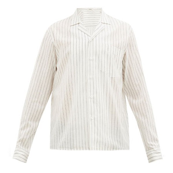 Striped Cotton Blend Shirt from Commas
