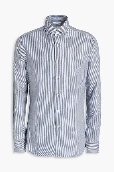 Striped Cotton-Flannel Shirt