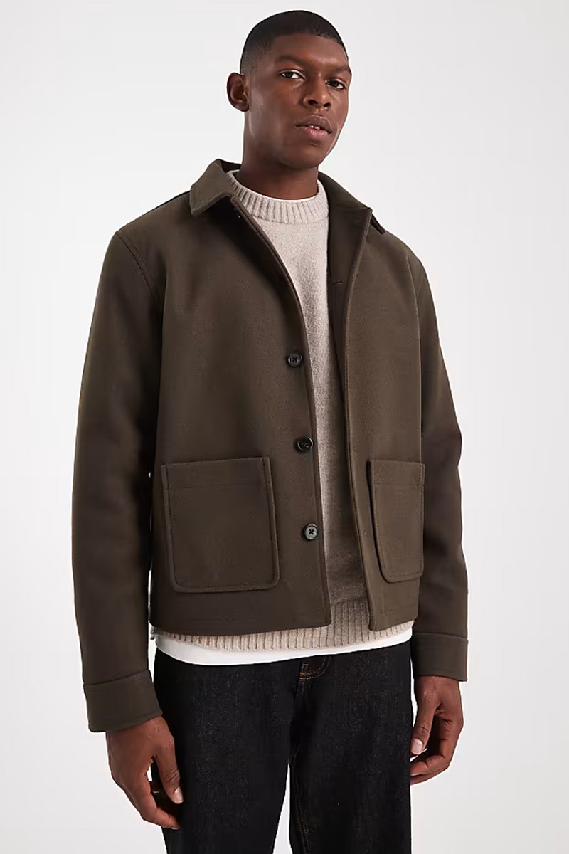 Wool Look Harrington Jacket from ASOS DESIGN