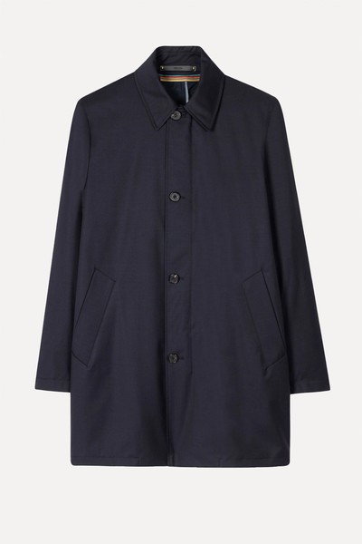 'Storm System' Wool Mac With Detachable Gilet from Paul Smith