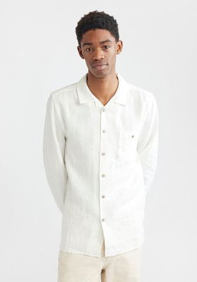 Long Sleeve Cuban Linen Shirt