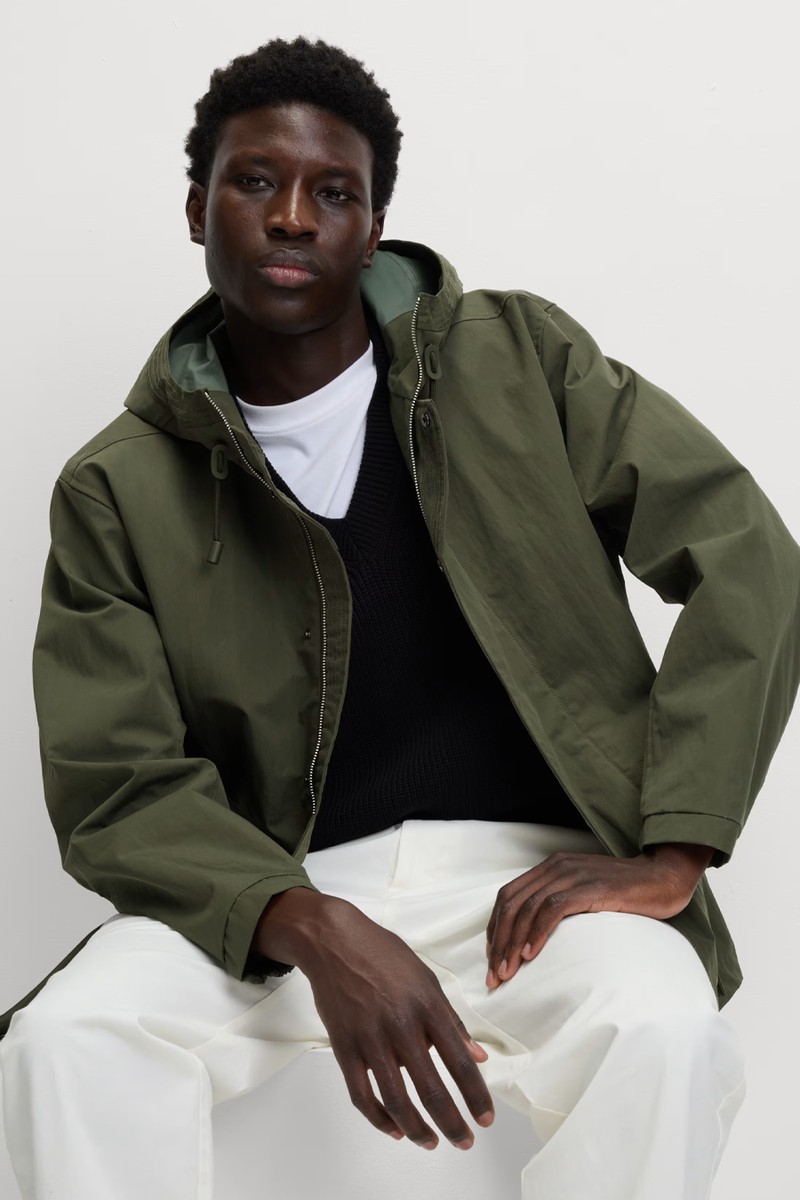 Cotton Rich Hooded Utility Jacket from Marks & Spencer