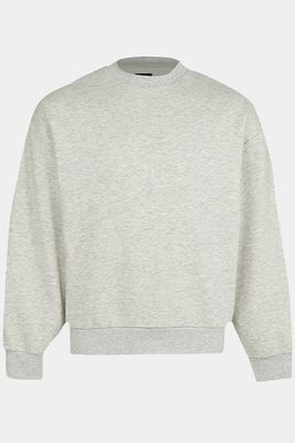 Grey Oversized Long Sleeve Sweatshirt