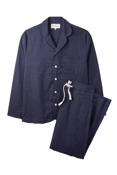 Navy Cotton Cashmere Pyjamas from Sirplus