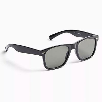Black Shiny 50s Sunglasses