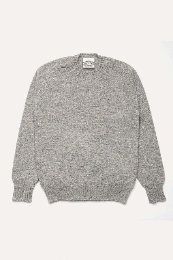 Crew Neck Saddle Shoulder Sweater