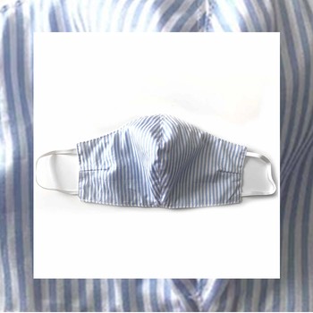 Begal Stripe Cotton Face Mask, £20 