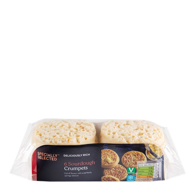 Sourdough Crumpets 6 Pack from Specially Selected