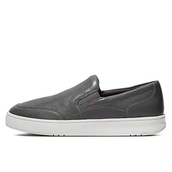 Rally X Mens Leather Slip-On Trainers