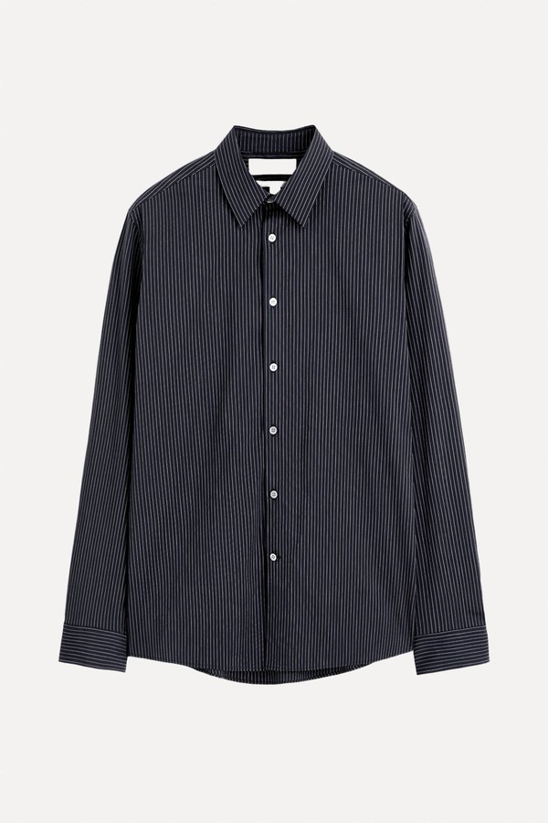 Slim Tailored Cotton-Poplin Shirt