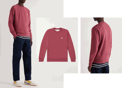 Logo-Appliquéd Cotton-Jersey Sweatshirt, £136 | MAISON KITSUNÉ