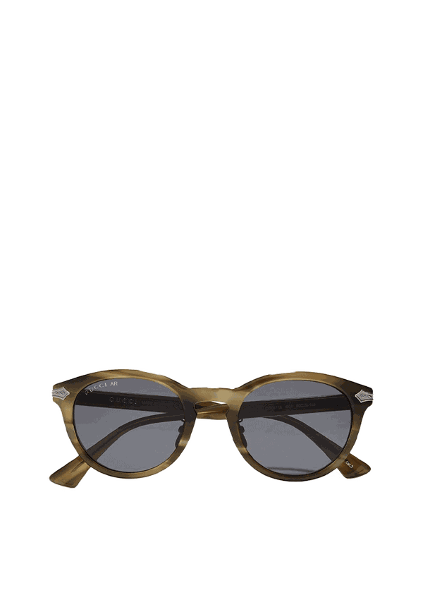 Round-Frame Acetate Sunglasses from Saint Laurent