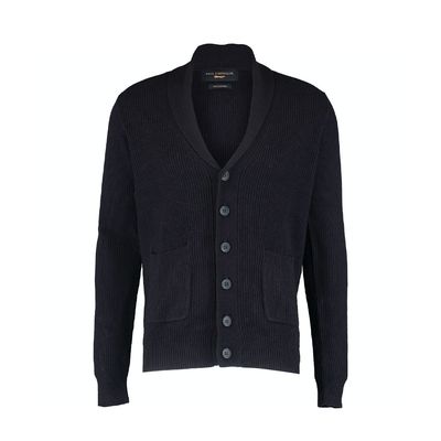 Navy Shawl Neck Cardigan