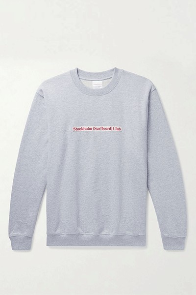 Mer Logo-Appliquéd Cotton-Jersey Sweatshirt from Stockholm Surfboard Club