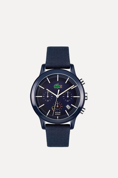 Stainless Steel Fashion Analogue Solar Watch from Lacoste